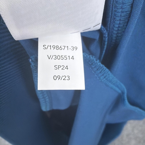 Athleta Brooklyn Ankle Pant Womens 14P Petite Blue Stretch Travel Pockets - Picture 13 of 13